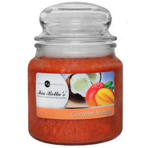 Coconut Mango Mia Bellas 16 oz Natural Palm Wax Candle